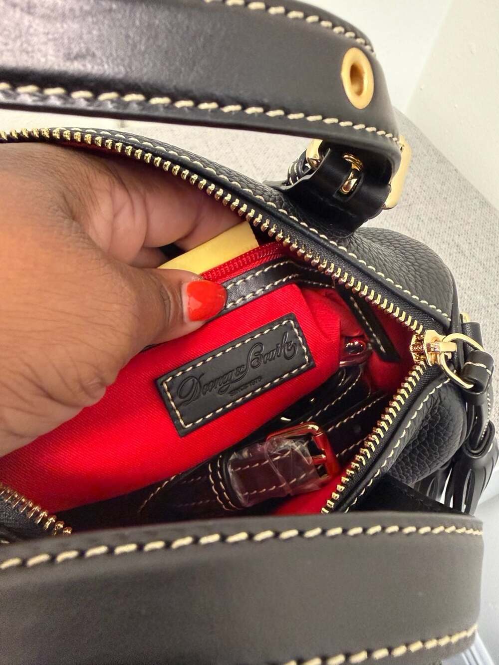 Dooney & Bourke Small Kendra Satchel Black Leather - Picture 7 of 9